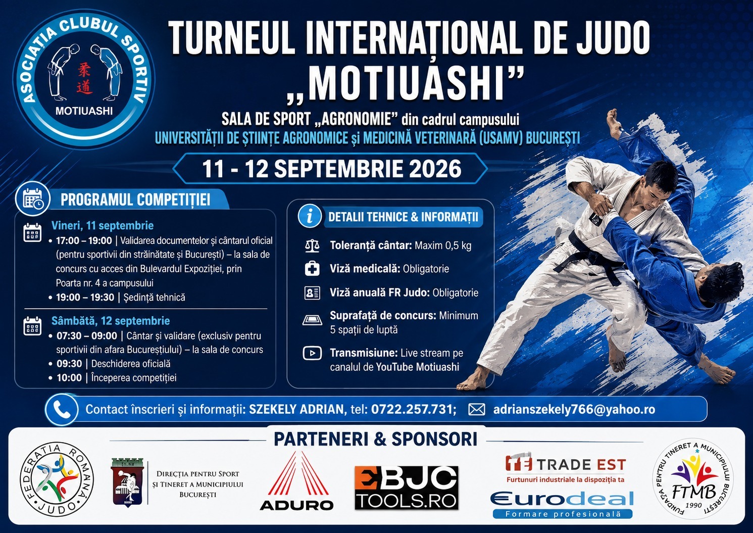 Aproximativ 800 de tineri judoka din patru tari la turneul i — Cupa 1