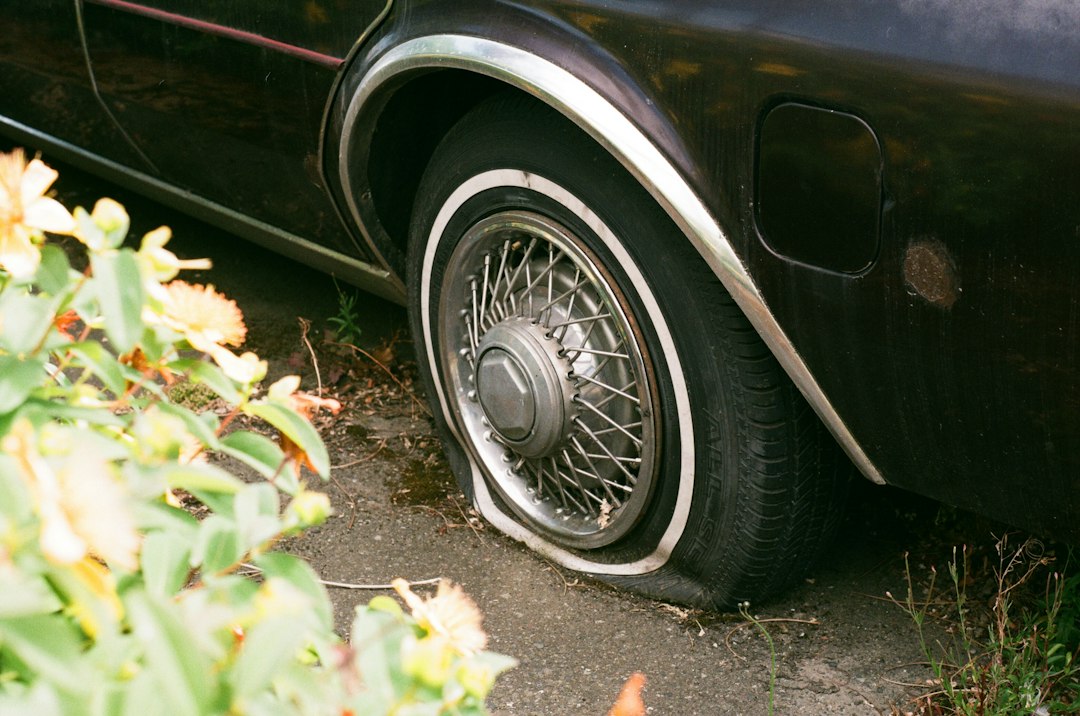 Photo change a tire
