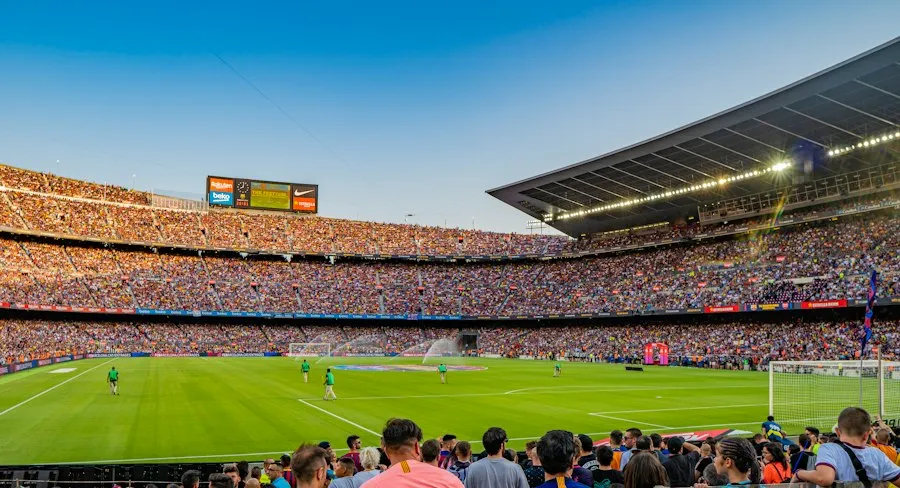 Photo famous football stadiums overview
