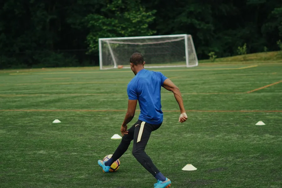 Photo youth soccer training